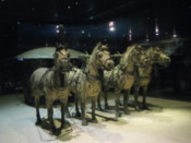 Bronze horses and chariot