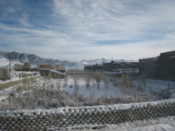 Passing through a village
