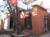 In the grounds of a village monastery