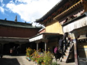 IIn the grounds of a village monastery