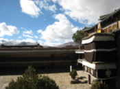 In the grounds of a village monastery