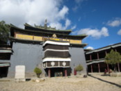 In the grounds of a village monastery