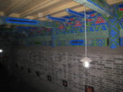 Inside a building at the East Gate