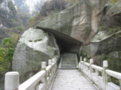 On the way up