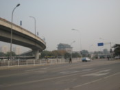A strangely quiet Beijing road