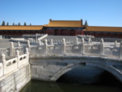 Bridge over a moat