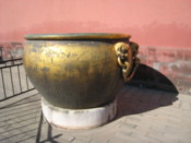 Huge bronze bowl