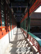 A walkway leading up to the tower