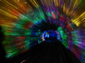 In the Bund-Pudong Tourist Tunnel