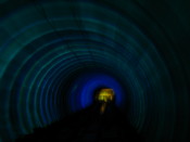 In the Bund-Pudong Tourist Tunnel