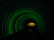 In the Bund-Pudong Tourist Tunnel