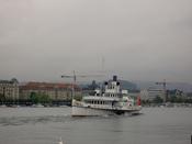 A boat sets sail