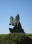 A modern sculpture