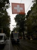 A tram approaches