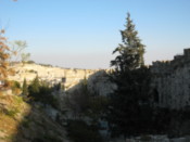 Looking over the city wall