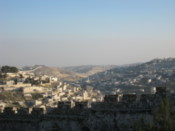 Looking over the city wall