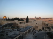 Looking towards the Dome of the Rock