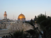 Looking towards the Dome of the Rock
