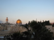 Looking towards the Dome of the Rock