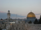 Looking towards the Dome of the Rock