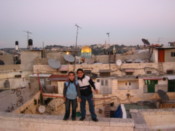 A couple of kids that wanted to show me their roof