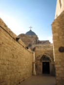 Looking towards the Holy Church