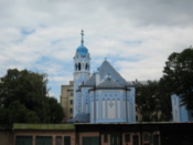 The Blue Church, from behind