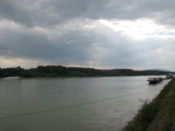 Looking west along the river