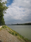 Looking back towards the city