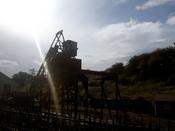 The Sun Strikes The Coal Hopper