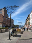 A street of century-old buildings