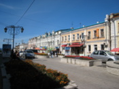 A street of century-old buildings