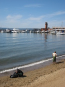 The beach