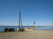 Land bridge to lighthouse