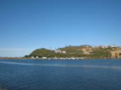 Looking back to the harbor