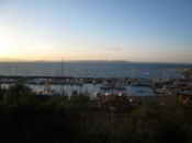 A harbor near the city center