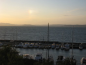 A harbor near the city center