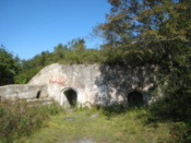 Sealed entrances to the old fortress