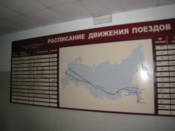 Map in the ticket office