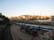 Looking over the station
