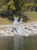 Statue in Dinamo Park