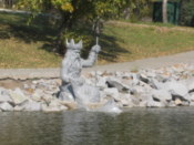 Statue in Dinamo Park