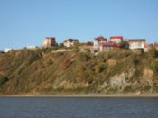 Village on a hill