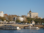 The city seen from the river