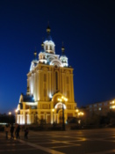 Komsomol Square by night