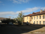 Old building near the wooden church