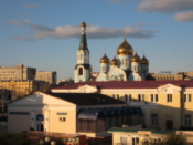 The new cathedral, from the station footbridge