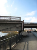Disused bridge, with its replacement behind it