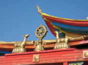 The temple roof...