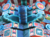 Woodwork of the temple